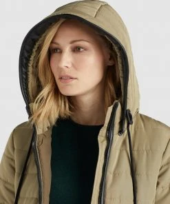 Khujo SHINE - Cappotto Invernale - Beige, Donna -Offerte khujo Negozio 235a96abe3e448408e9734763f1ff7d2