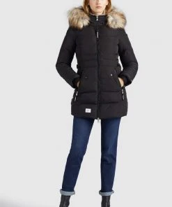 Khujo AMARAY - Cappotto Invernale - Schwarz, Donna