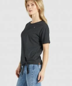 Khujo AURELIA - T-shirt Con Stampa - Dunkelgrau Meliert, Donna -Offerte khujo Negozio 246711fcb5e64fe490b2b3e9fe827e32