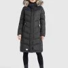 Khujo LUBECK LONG - Cappotto Invernale - Dunkelgrau, Donna -Offerte khujo Negozio 25eddfe4fb244c9ea19e41e8e215bb48