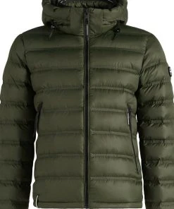 Khujo TUDOR - Giacca Invernale - Dunkeloliv Polyester, Uomo -Offerte khujo Negozio 263ce51900874da3b356453bb296e105