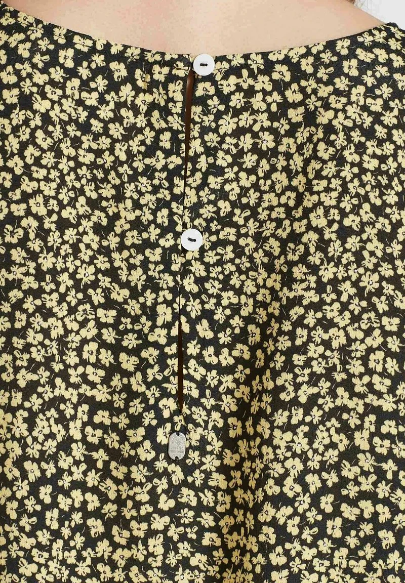 Khujo LOMBA - Camicetta - Schwarz-gelb Geblümt, Donna 8 Khujo LOMBA - Camicetta - Schwarz-gelb Geblümt, Donna - immagine 6