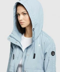 Khujo ZAHIRA3 - Giacca Leggera - Hellblau, Donna -Offerte khujo Negozio 28579ef485964d5185b121c96f1263e5
