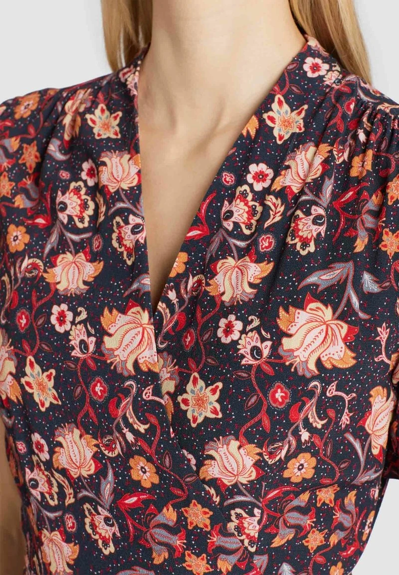 Khujo FROMMET - Vestito Estivo - Orange-rot Gemustert, Donna 8 Khujo FROMMET - Vestito Estivo - Orange-rot Gemustert, Donna - immagine 6