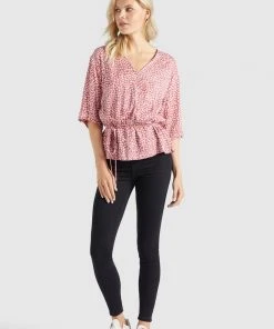 Khujo RINALDA - Camicetta - Rot Weiß Geblümt, Donna -Offerte khujo Negozio 2a5d4eaa8e184c09ac5b7a9c75863488