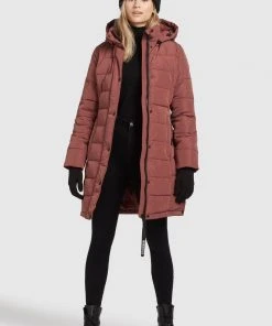 Khujo DELINAS2 - Cappotto Invernale - Rosenholz, Donna -Offerte khujo Negozio 2c403fea0b3049edacfe6ad1f6f14306