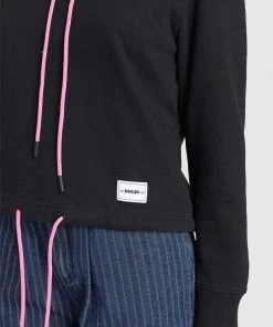 Khujo ABALIE - Felpa Con Cappuccio - Black, Donna -Offerte khujo Negozio 2d2bdee74c7c4e969365345d3729b628