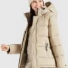 Khujo GERDA MATT - Giacca Invernale - Beige, Donna -Offerte khujo Negozio 2ddfa9d097f74a5f906f3b4f1f3965c6