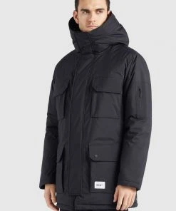 Khujo HAMLET - Giacca Invernale - Schwarz, Uomo -Offerte khujo Negozio 2f9305aa0b9a42368a088ede947f575d