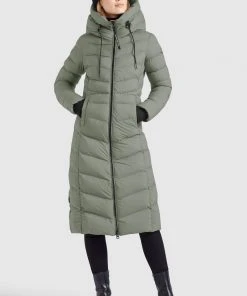 Khujo INGRAM MATT - Cappotto Invernale - Graugrün, Donna