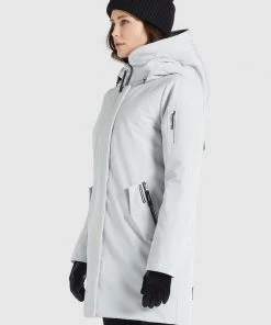 Khujo MANAMA - Cappotto Invernale - Hellgrau, Donna