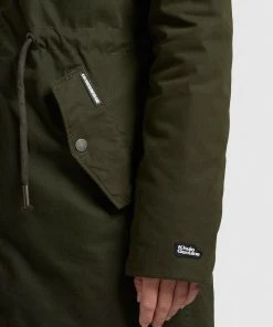 Khujo CODISH - Cappotto Invernale - Dunkelgrün, Donna -Offerte khujo Negozio 320a943b5a924d99bd4153071202d6f2