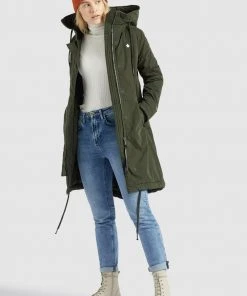 Khujo MARINA - Cappotto Invernale - Dunkelgrün, Donna -Offerte khujo Negozio 3269d78f69b946bca8ea18d6d675a7e7