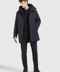 Khujo RACE - Cappotto Invernale - Dunkelblau, Uomo