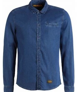 Khujo POSTO - Camicia - Denim Blau, Uomo -Offerte khujo Negozio 33424b7c890442f9b3b26d66934b7181