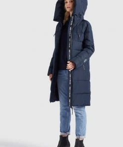 Khujo JILIAS - Cappotto Invernale - Dunkelblau, Donna -Offerte khujo Negozio 38eb70b1bbbb4bfe928cea8f185b1916