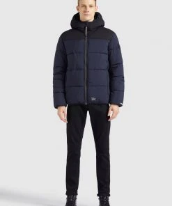 Khujo UDAY - Giacca Invernale - Dunkelblau, Uomo -Offerte khujo Negozio 39959464b582436694f38df2d2cd9f17