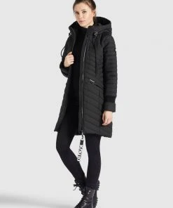 Khujo MANTEL TOOTS STRUCTURED - Cappotto Invernale - Schwarz, Donna -Offerte khujo Negozio 39c94a5f4051454abc529855b94b335b