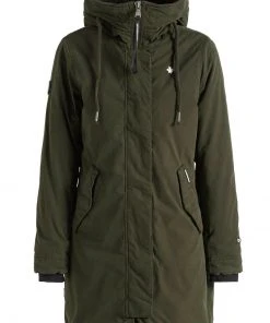 Khujo MARINA - Cappotto Invernale - Dunkelgrün, Donna -Offerte khujo Negozio 3b6e0707145d4035bb5392fb09cee392