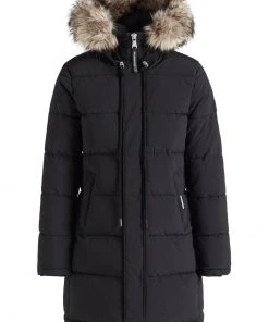 Khujo MANTEL JARVANA - Cappotto Invernale - Schwarz, Donna -Offerte khujo Negozio 3ba52b16204d4240a559f5d41be8375b