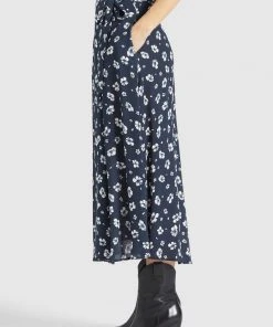 Khujo HEPKE - Gonna A Campana - Blau-weiß Geblümt, Donna -Offerte khujo Negozio 3c5131b6017f406faf37b07f43246416