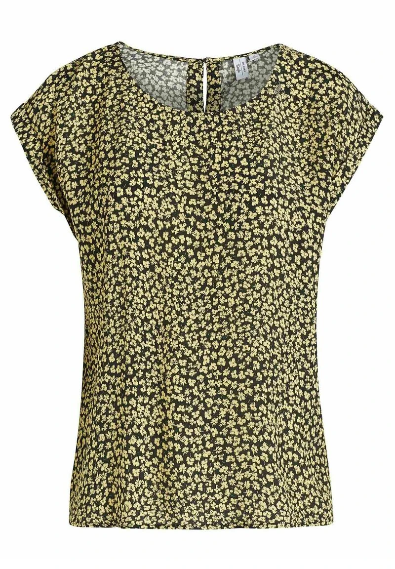 Khujo LOMBA - Camicetta - Schwarz-gelb Geblümt, Donna 11 Khujo LOMBA - Camicetta - Schwarz-gelb Geblümt, Donna - immagine 9