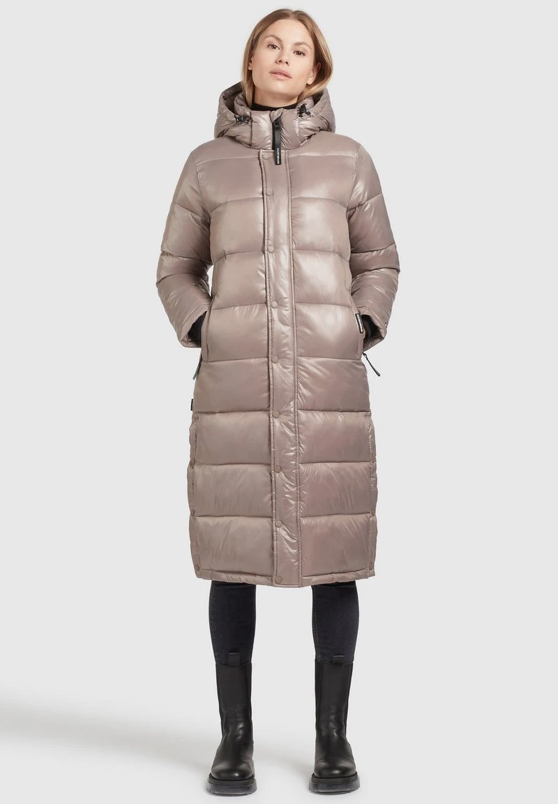 Khujo CORINNA SHINY - Cappotto Invernale - Taupe Glänzend, Donna 4 Khujo CORINNA SHINY - Cappotto Invernale - Taupe Glänzend, Donna - immagine 2