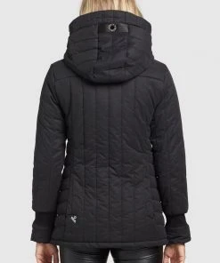 Khujo TWEETY PRIME5 PEACHED - Giacca Da Mezza Stagione - Schwarz, Donna -Offerte khujo Negozio 3cd628e965f14ab4af7c508fbb4c6815