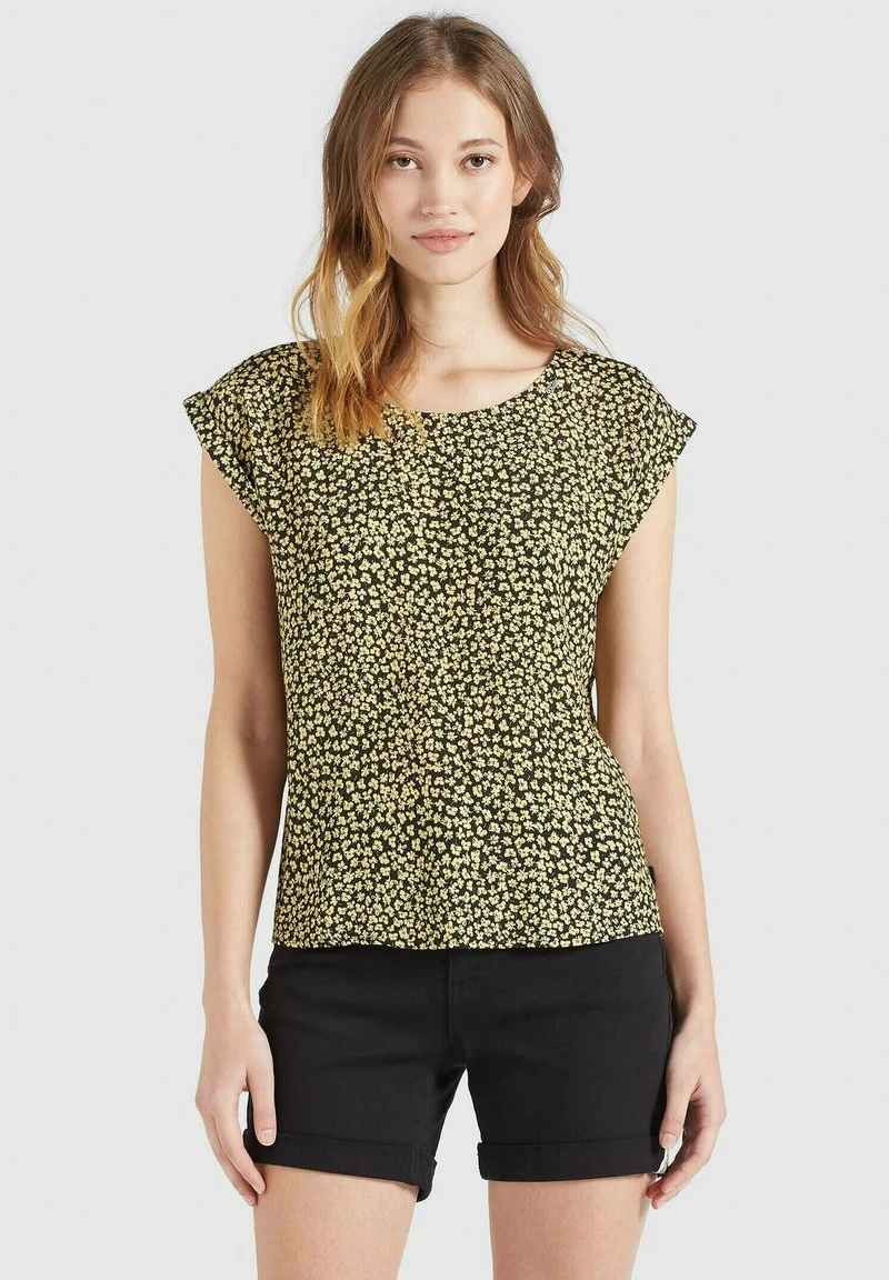 Khujo LOMBA - Camicetta - Schwarz-gelb Geblümt, Donna 3 Khujo LOMBA - Camicetta - Schwarz-gelb Geblümt, Donna