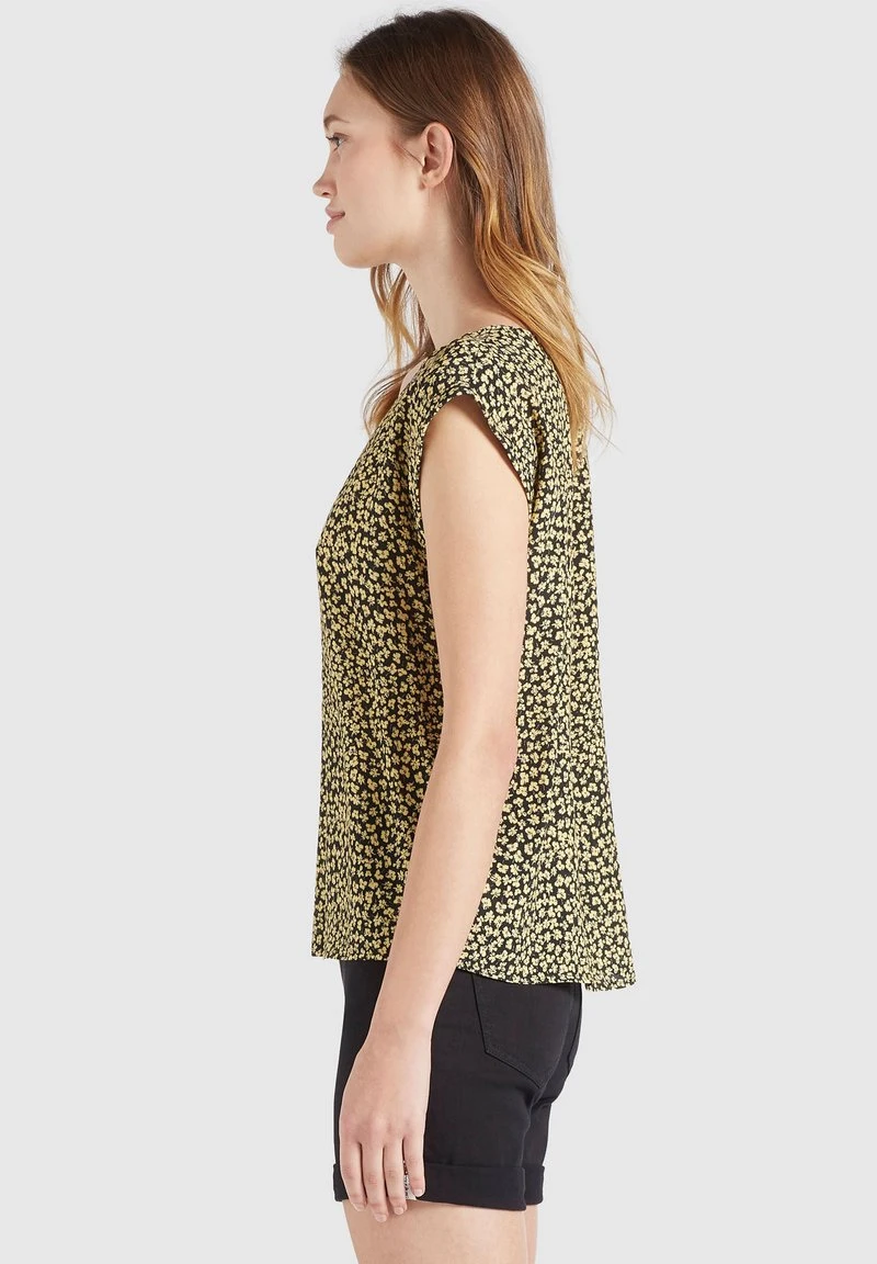 Khujo LOMBA - Camicetta - Schwarz-gelb Geblümt, Donna 10 Khujo LOMBA - Camicetta - Schwarz-gelb Geblümt, Donna - immagine 8