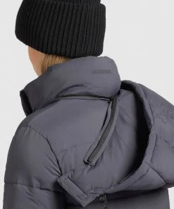 Khujo CORINNA MATT - Cappotto Invernale - Grau, Donna -Offerte khujo Negozio 3e68abdb4adf4ce0b7ea9cbe95dcf48b