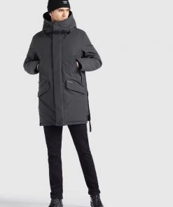 Khujo DANCER - Cappotto Invernale - Dunkelgrau, Uomo