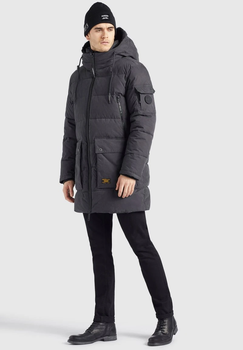 Khujo RIDLEY2 - Cappotto Invernale - Dunkelgrau, Uomo 7 Khujo RIDLEY2 - Cappotto Invernale - Dunkelgrau, Uomo - immagine 5