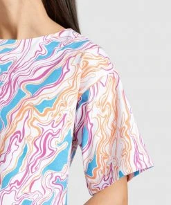 Khujo SUTTON - T-shirt Con Stampa - Mehrfarbig Gemustert, Donna -Offerte khujo Negozio 3fd59d8a2e464cff89686cd7ffcc0f60