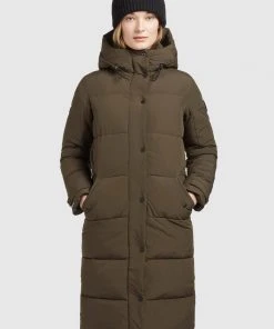 Khujo DAKOTA - Cappotto Invernale - Khaki, Donna