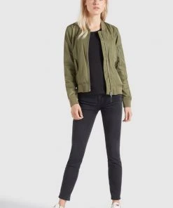 Khujo FENCY - Giubbotto Bomber - Khaki Pes, Donna