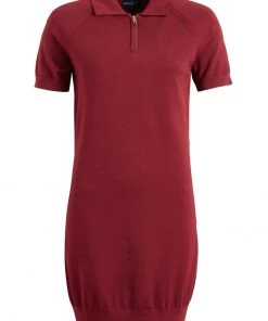 Khujo PANNA - Abito In Maglia - Dunkelrot, Donna -Offerte khujo Negozio 42739eabe7a34062864bbaaadd5e553b