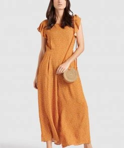 Khujo KAMEA - Tuta Jumpsuit - Ochre, Donna -Offerte khujo Negozio 42be380068254ac7b3cc596c68219b95