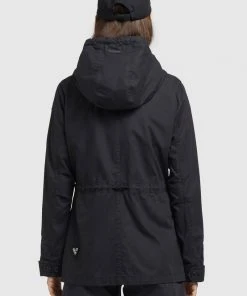 Khujo SESIA - Parka - Schwarz, Donna -Offerte khujo Negozio 43f90a8ebb2449d49856bad256ace5fe