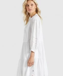 Khujo CREPES - Vestito Estivo - Weiß, Donna -Offerte khujo Negozio 44afdac7be27468b8ec2b32f66d89795