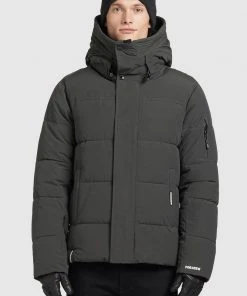 Khujo BARAT - Giacca Invernale - Hellgrün, Uomo