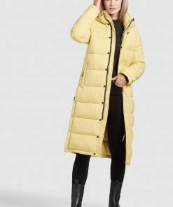 Khujo CORINNA MATT - Cappotto Invernale - Hellgelb, Donna -Offerte khujo Negozio 454b2a010283478282f6fe9050b02f5b