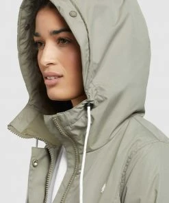 Khujo LAUREN - Trench - Graugrün, Donna -Offerte khujo Negozio 4711a6de10704e8580ef7b2877729b78