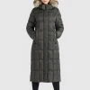 Khujo IRELIA - Cappotto Invernale - Graugrün, Donna -Offerte khujo Negozio 475b904dc4a74a72831c826cf0905017