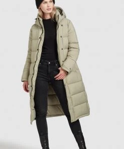 Khujo CORINNA MATT - Cappotto Invernale - Blassgrün, Donna -Offerte khujo Negozio 48301e476a4345029e880aa6fcc9f5f6