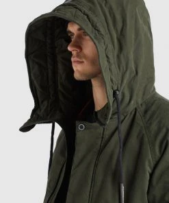 Khujo HAAK - Cappotto Invernale - Dunkelgrün, Uomo -Offerte khujo Negozio 48c9c9b2db614817b0c0c9508dcc826c