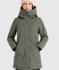 Khujo VIONA2 - Giacca Invernale - Graugrün, Donna