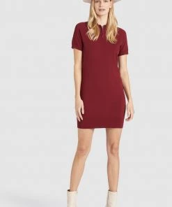 Khujo PANNA - Abito In Maglia - Dunkelrot, Donna -Offerte khujo Negozio 4aae83e74001430f8dca9cecd0041477