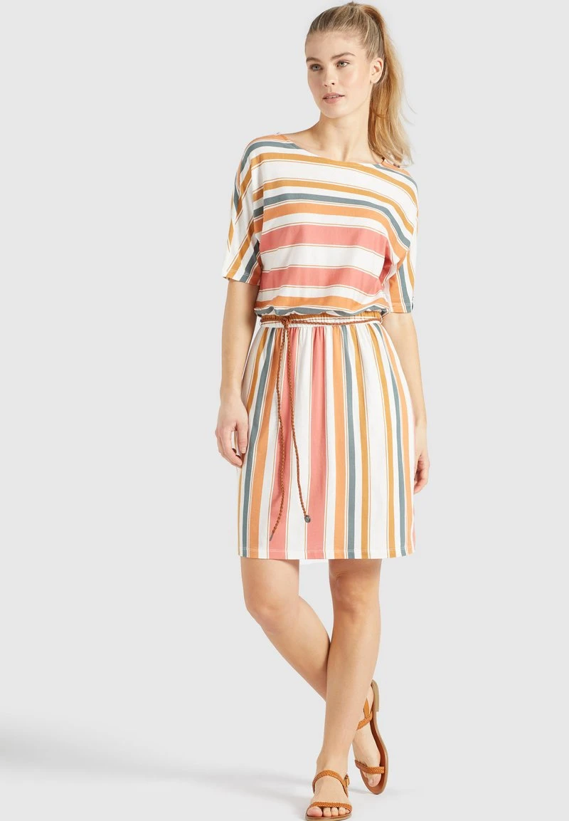 Khujo GABY - Vestito Di Maglina - Mehrfarbig Gestreift, Donna 4 Khujo GABY - Vestito Di Maglina - Mehrfarbig Gestreift, Donna - immagine 2