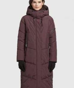 Khujo SONJE3 - Cappotto Invernale - Weinrot, Donna